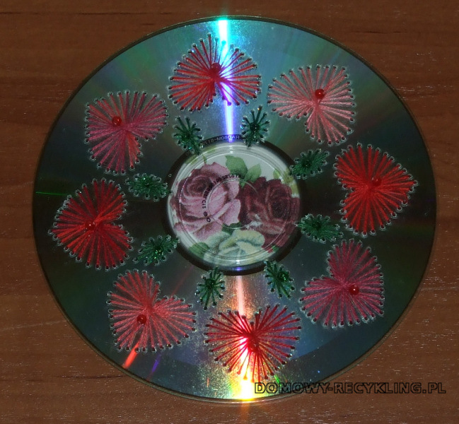 Haft matematyczny na płycie CD