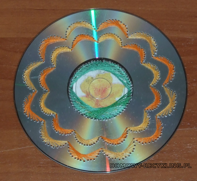 Haft matematyczny na płycie CD